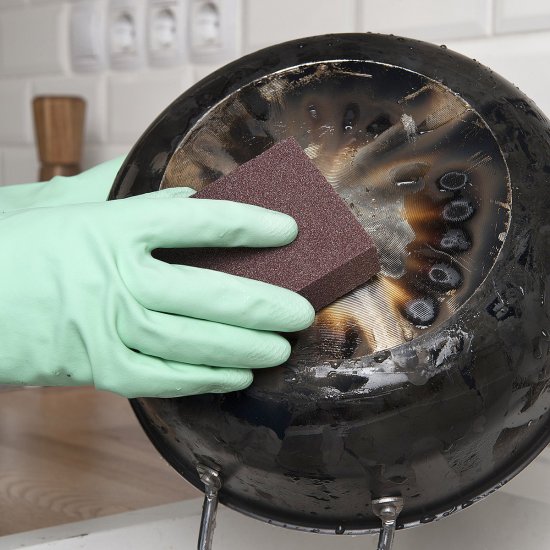 Губка-скрабер You'll Love Home Queen 10x7x2.5 см цвет коричневый