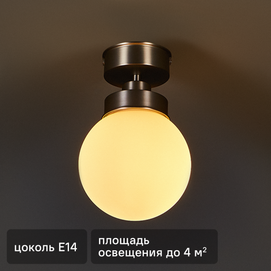 Светильник настенно-потолочный Freya Kron влагозащищенный цвет серебро