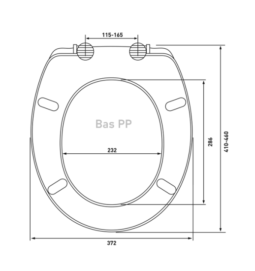 Сиденье для унитаза Bas PP