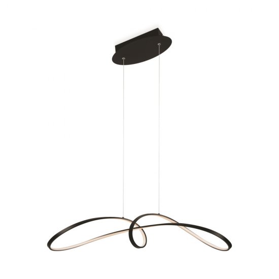 Светильник светодиодный подвесной Maytoni Curve 4000К 42 Вт 25 кв.м черный IP20 (MOD156PL-L52B4K)