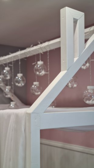 Декоративный брусок сращенный 40x60x2200 мм хвоя сорт Экстра прямой с фаской угла