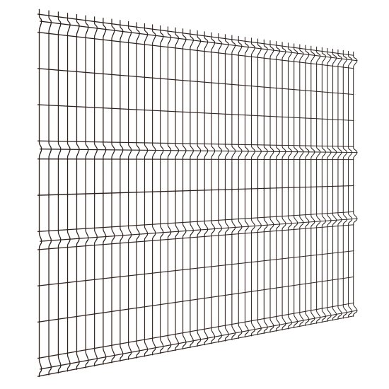 3D панель для забора Grand Line Light 2.5x2.03 м шоколадно-коричневый RAL 8017