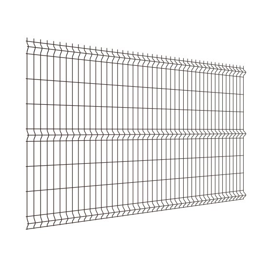 3D панель для забора Grand Line Light 2.5x1.53 м оцинкованный RAL 8017 коричневый