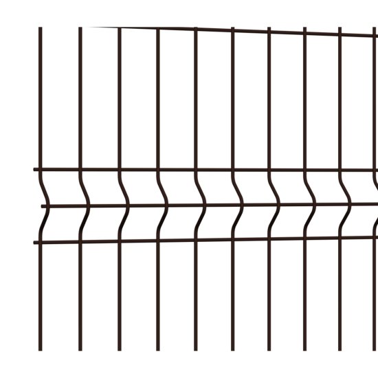 3D панель для забора Grand Line Light 2.5x1.73 м оцинкованный RAL 8017