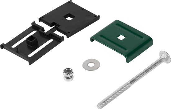 Скоба для забора Grand Line 85 мм сталь RAL 6005 зеленый