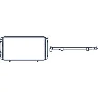 Радиатор охлаждения двигателя Citroen Jumper I 94-, Fiat Ducato II +Елабуга 94-, Peugeot Boxer MARSHALL M4991004