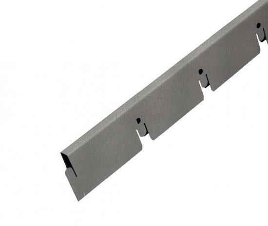 Рейка направляющая грильято Албес 75x75x40 мм серый 0.6 м