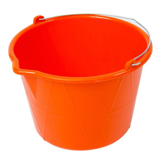 Ведро строительное полипропиленовое Павловская Заря ударопрочное и морозостойкое с носиком 20 л