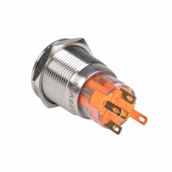 Кнопка плоская EKF PROxima S-Pro67 24 В IP67 без фиксации с красной подсветкой (s-pro67-112)