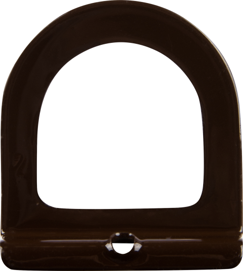 Ручка москитной сетки металл цвет коричневый, 2 шт.