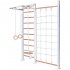 ДСК Perfetto sport Scala in legno con rete bianco-naturale
