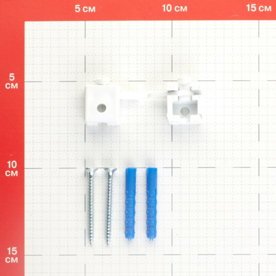 Держатель для алюминиевого карниза Facile пластмассовый белый (2 шт.)