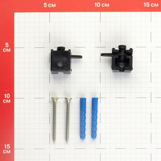 Держатель для алюминиевого карниза Facile пластмассовый черный (2 шт.)