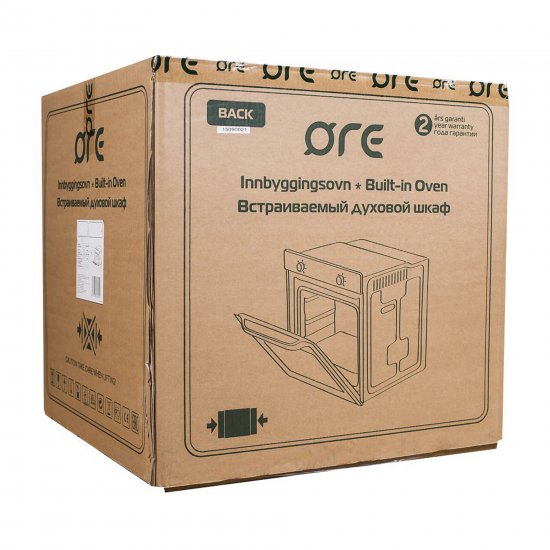 Электрический духовой шкаф ORE VA60B 59.5x59.5x46 см цвет чёрный