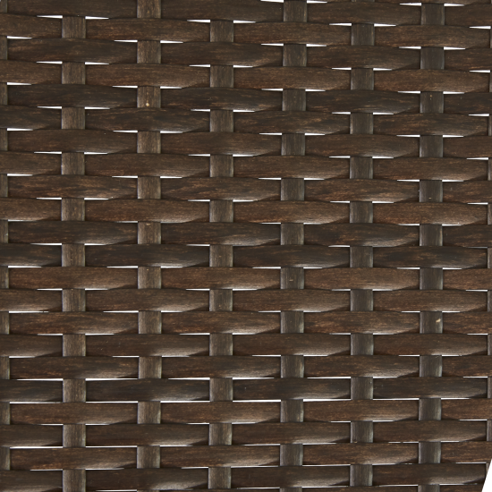 Стул садовый складной Zena Origami 44x84x59 см, искусственный ротанг, цвет тёмно-коричневый