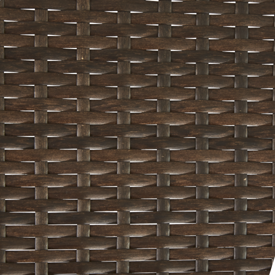 Стул садовый складной Zena Origami 44x84x59 см, искусственный ротанг, цвет тёмно-коричневый