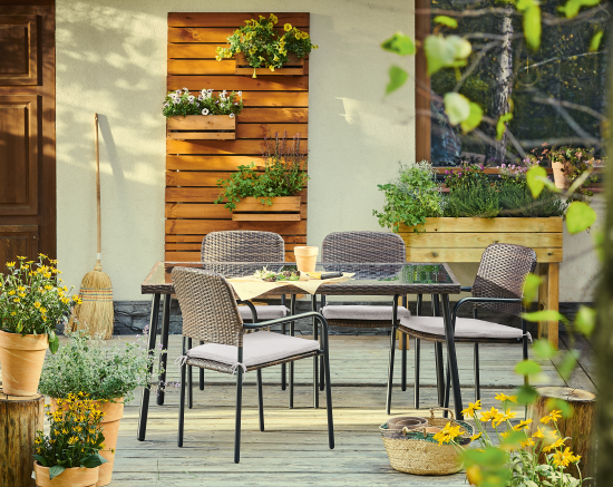 Кресло садовое Zena Fix 55x84.5x60 см, искусственный ротанг, цвет тёмно-коричневый