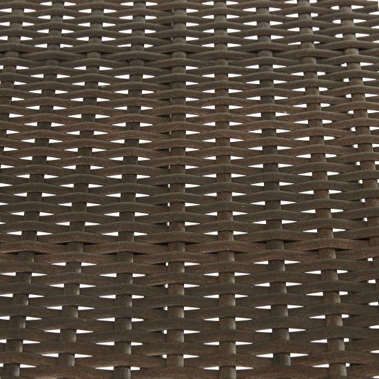 Кресло садовое Zena Fix 55x84.5x60 см, искусственный ротанг, цвет тёмно-коричневый