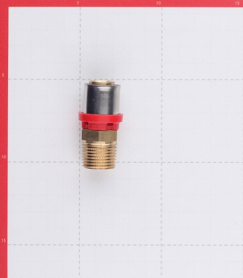 Соединитель прямой Tiemme 20(пресс) х 1/2 НР(ш)