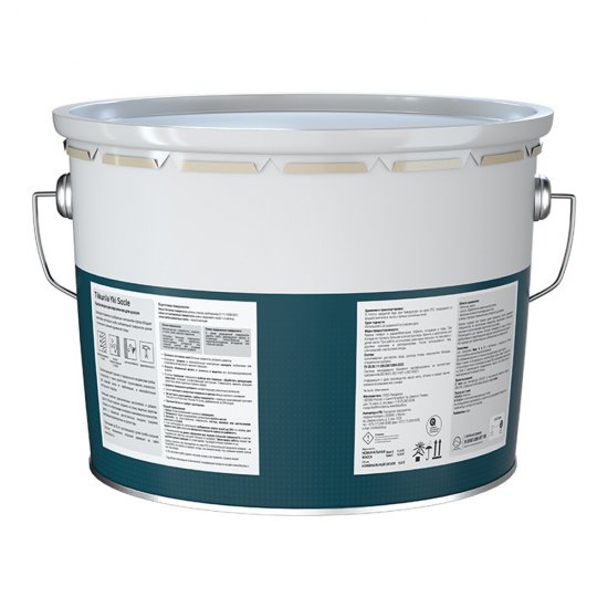 Краска фасадная Tikkurila/Tikkivala Yki Socle акриловая для цоколя база С бесцветная 9 л