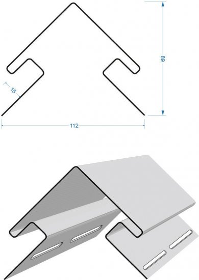 Угол наружный Dacha 3 м дуб