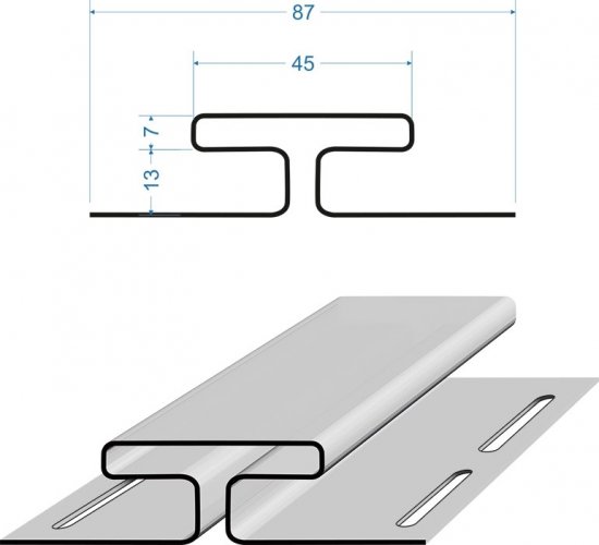 Н-профиль для сайдинга Dacha 3 м дуб