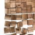3D мозаика Arabesco Колотая береза под орех 80x80 мм 150 шт. 0.96 м²