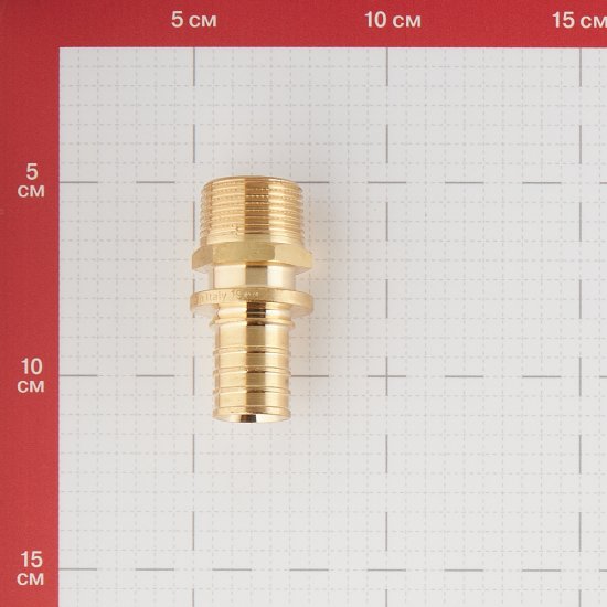 Соединитель прямой Stout 25 мм х 3/4 НР(ш) латунный (SFA-0001-002534)