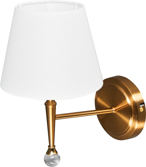 Светильник настенный Freya FR5190WL-01BS1 цвет латунь/белый матовый