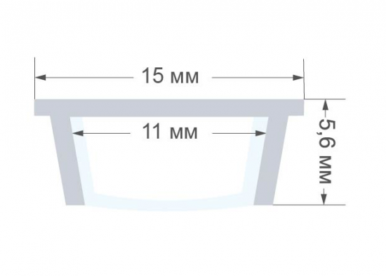 Профиль Inspire для светодиодной ленты 2 м гибкий