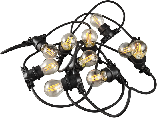 Гирлянда белт-лайт из лампочек Uniel электрическая 220 В 5 м под 10 ламп Е27 цвет черный, лампы не входят в комплект