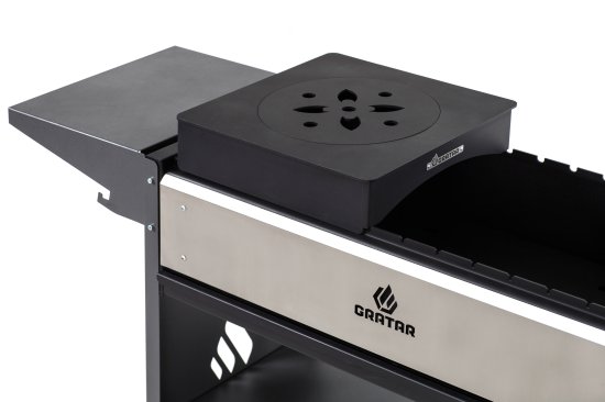 Варочная панель для мангала Gratar ПВ 01, 36.7x36.7 см, цвет черный