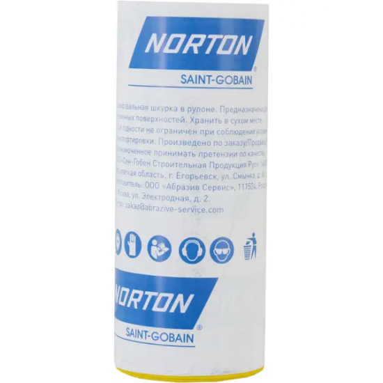 Рулон шлифовальный на бумажной основе Norton P180 5000x115 мм