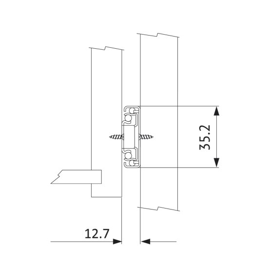Направляющие шариковые полного выдвижения l300 h35 мм, сталь, цвет серый-серебристый