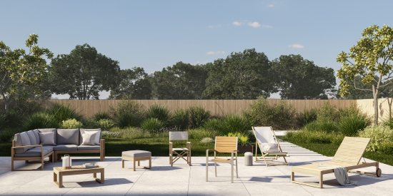 Стул садовый Naterial Menorca 57x55 см алюминий