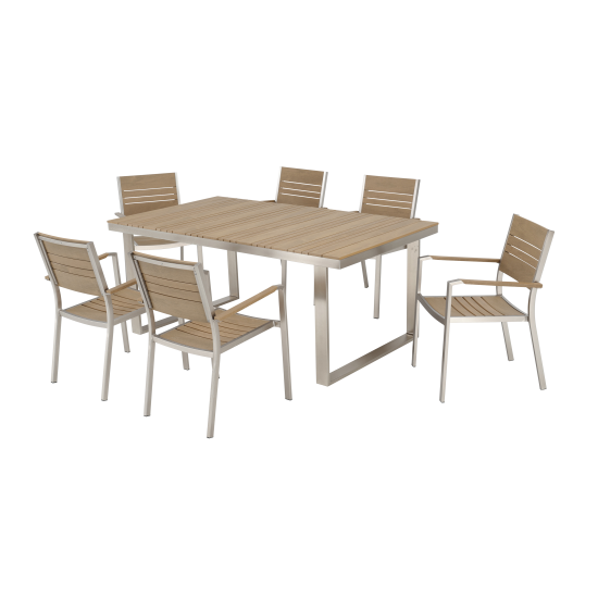 Стул садовый Naterial Menorca 57x55 см алюминий