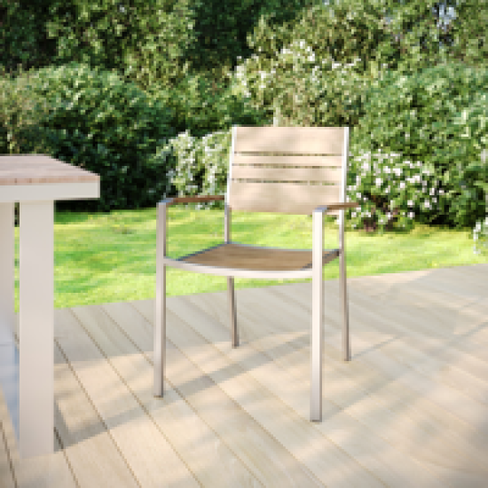 Стул садовый Naterial Menorca 57x55 см алюминий