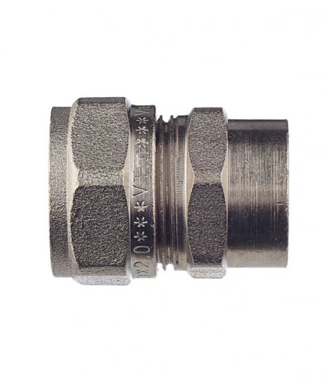 Соединитель прямой VALTEC (VTm.302.N.002004) 20 обж(ц) х 1/2 ВР(г)