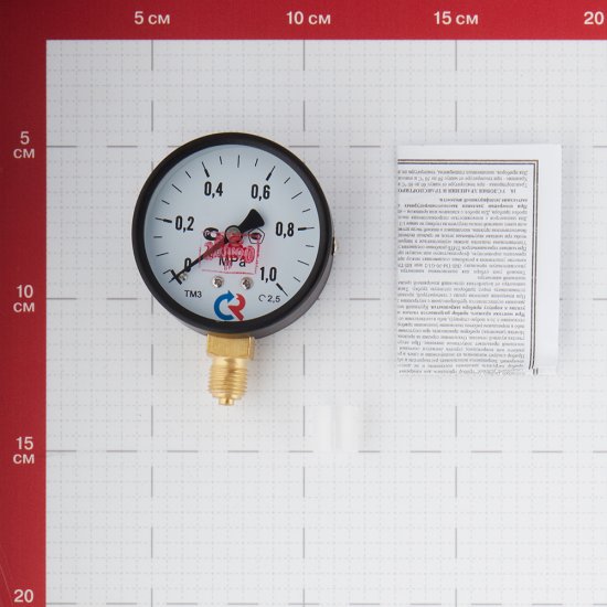 Манометр Росма радиальный 1/4 НР(ш) 10 бар d63 мм (8920)