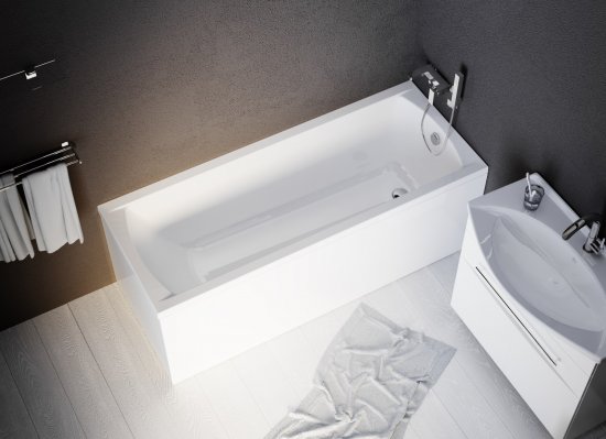 Ванна 100Acryl Ницца акриловая 180x70 см каркас в комплекте