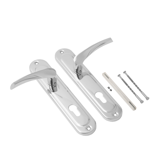 Ручка дверная на планке Vanger HP-85.1823-CR