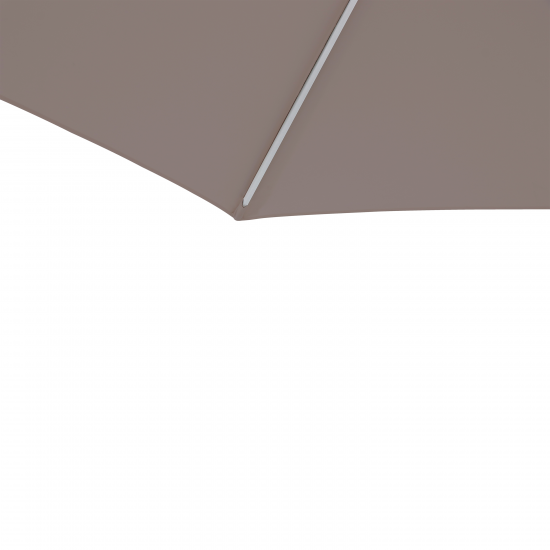 Зонт с центральной опорой Naterial Aurall 285x285 h271см, квадрат серо-коричневый