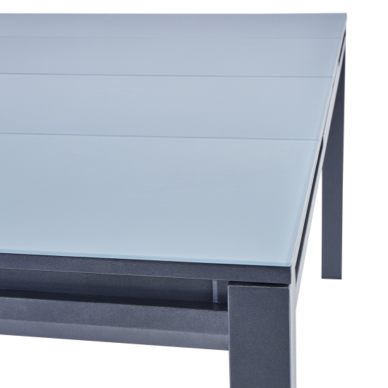 Садовый стол раздвижной Naterial Odyssea II 180/240x100x76 см алюминий/стекло антрацит