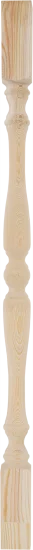 Балясина цельноламельная лиственница сорт Экстра Симметрия 50x50x900 мм