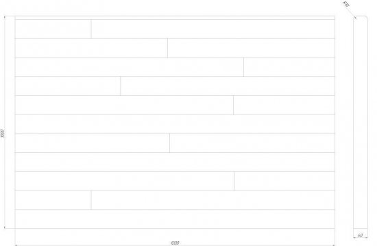 Площадка лестничная сращенная лиственница сорт Экстра 40x1000x1200мм