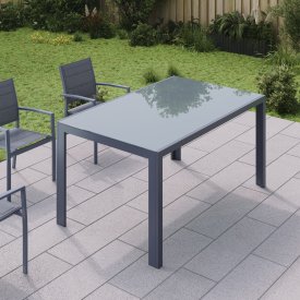 Стол садовый прямоугольный Naterial Lyra II 160x90x74 см алюминий/стекло