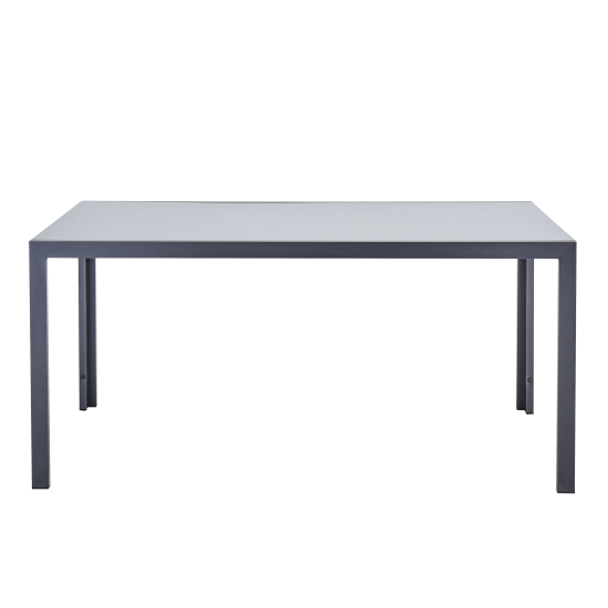 Стол садовый прямоугольный Naterial Lyra II 160x90x74 см алюминий/стекло