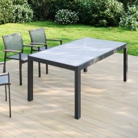 Стол садовый раздвижной Naterial Lyra II 180x260x96 см алюминий/стекло
