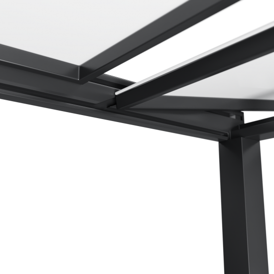 Стол садовый раздвижной Naterial Lyra II 180x260x96 см алюминий/стекло