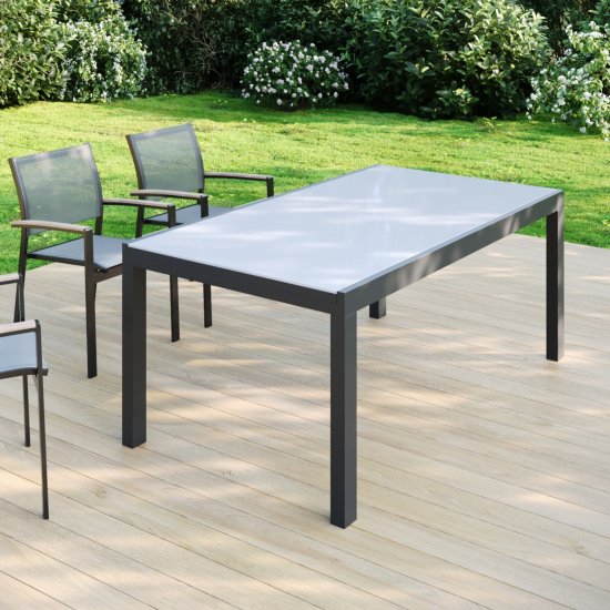 Стол садовый раздвижной Naterial Lyra II 180x260x96 см алюминий/стекло